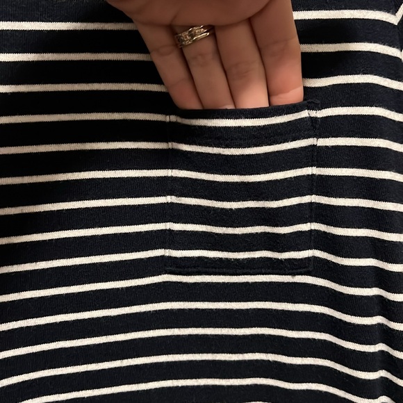 Gap Navy and White striped pocket tshirt dress XS - Picture 3 of 5